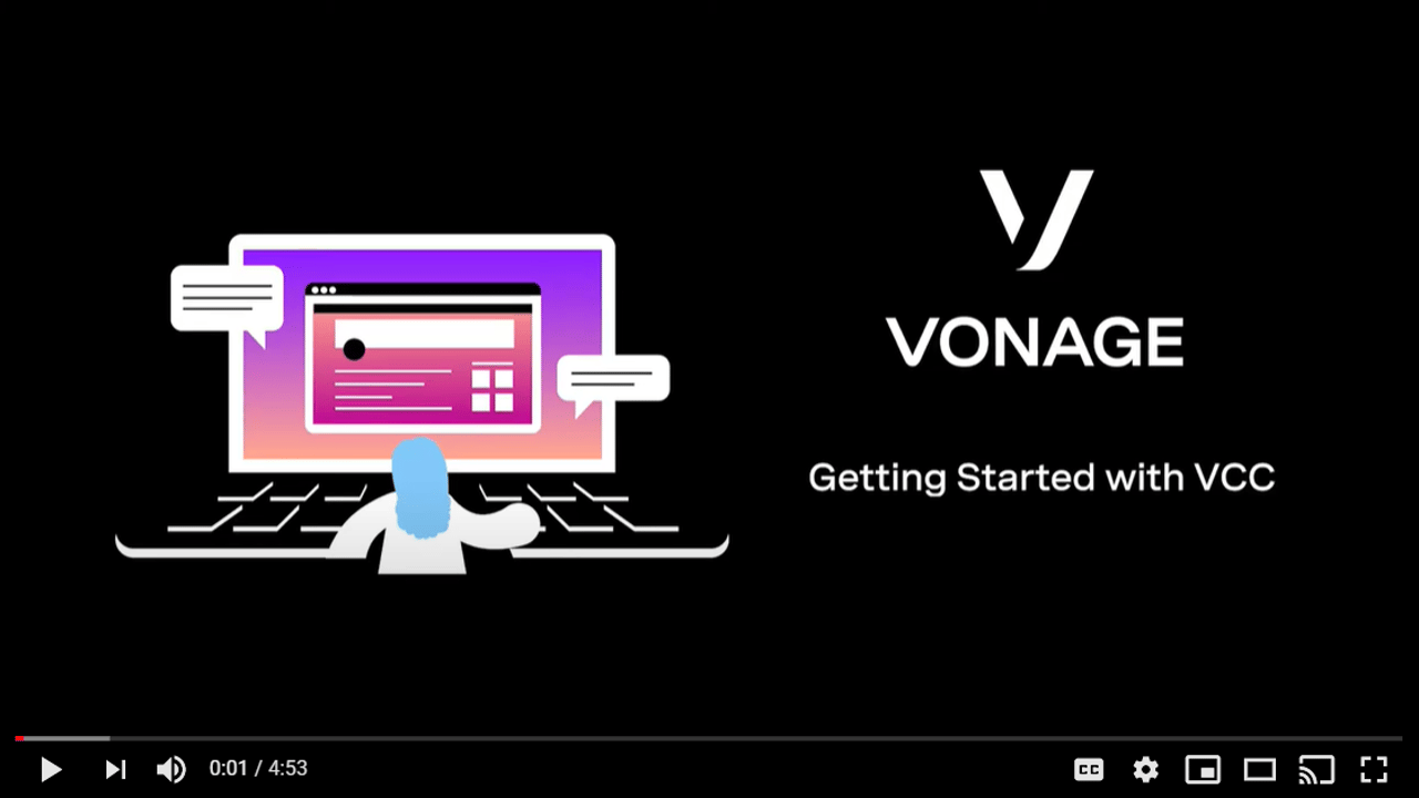 Getting Started with VCC demo video cover slide for Getting Started with VCC demo video