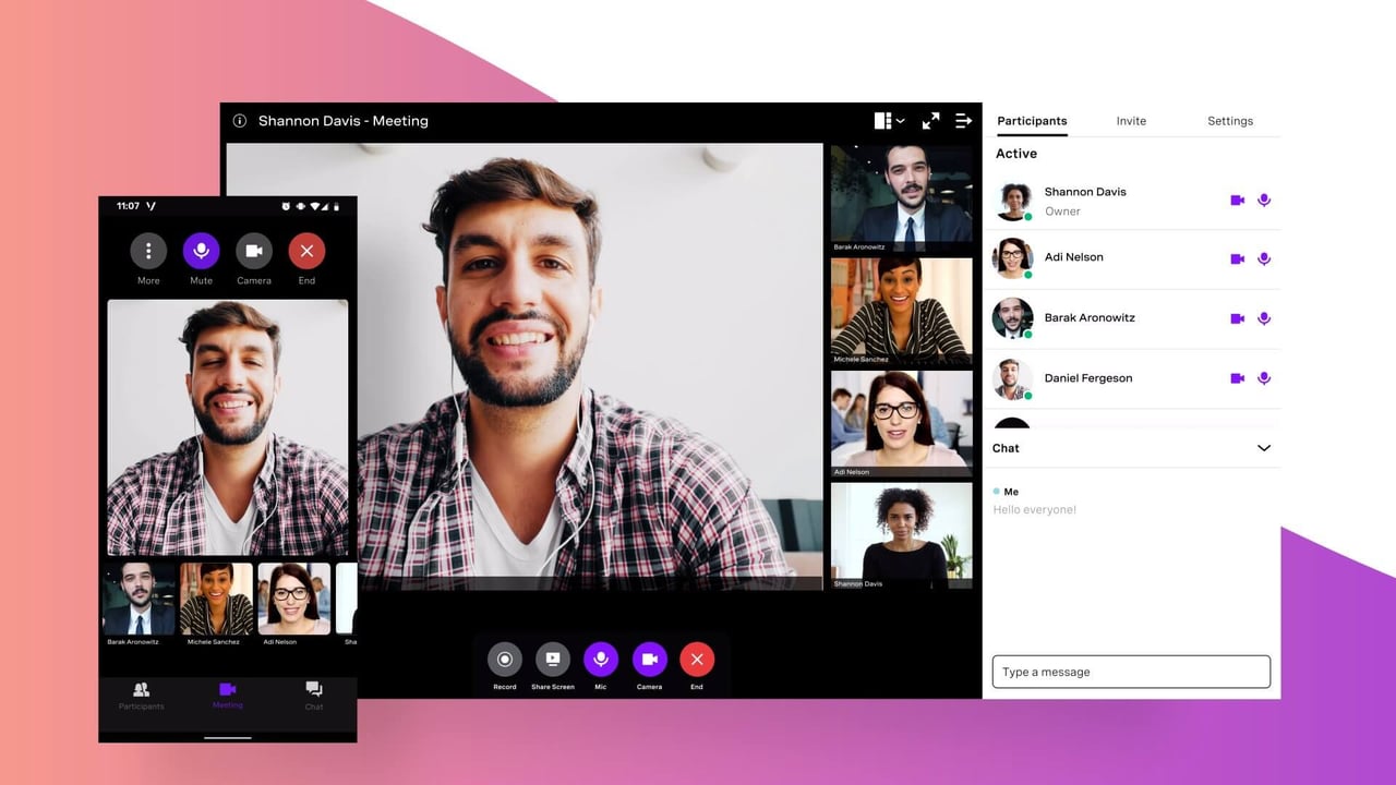 Descubre cómo Vonage Business Communications puede mejorar las comunicaciones en tu empresa: ver vídeo ahora. Captura de pantalla del vídeo