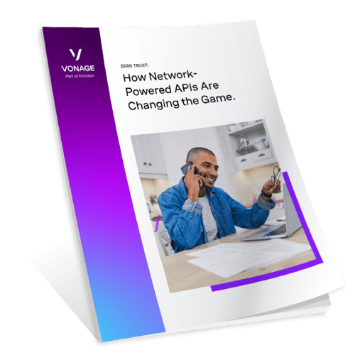 How Network-Powered APIs Are Changing the Game in-line image The image features the cover of the whitepaper on "How Network-Powered APIs Are Changing the Game" with a swoosh-like visual at the bottom of the cover page to indicate movement like turning the page of a book