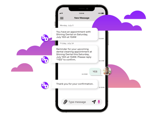 SMS API Reminder messaging being shared with SMS API on mobile