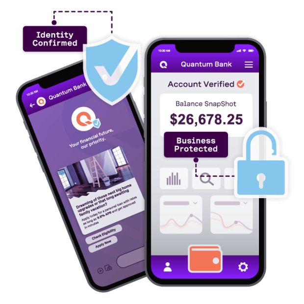 image showcasing a business using identity verification on mobile